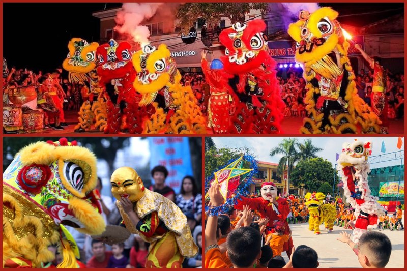 Lion Dances in Mid-Autumn Festival